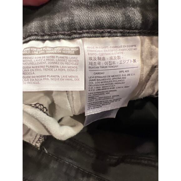 Rare Levi's Men's 502 Taper Fit Black Stretch Jeans 30x32 - Picture 7 of 7